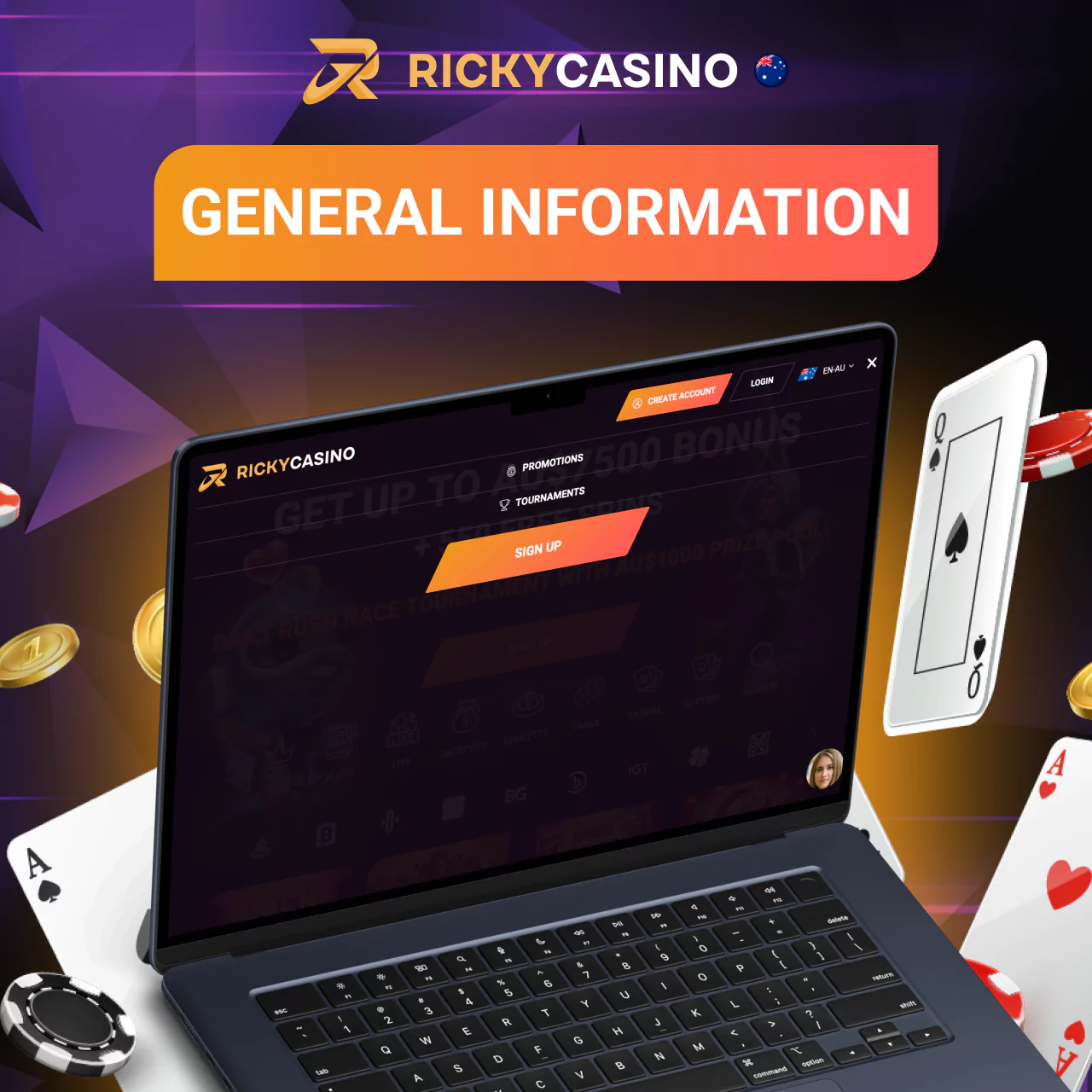 Basic information about the Ricky Casino platform