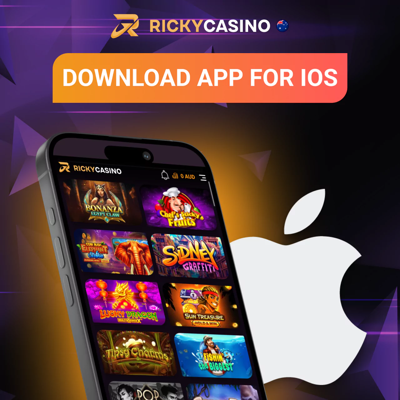 Quick access to Ricky Casino on iOS devices