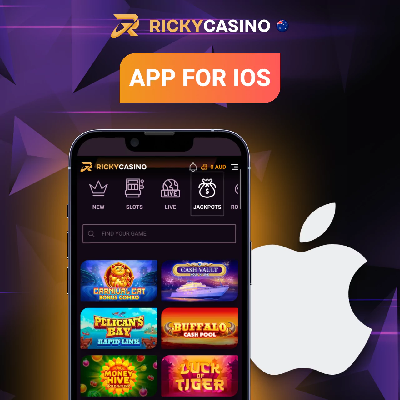 Popular Ricky Casino on iOS devices